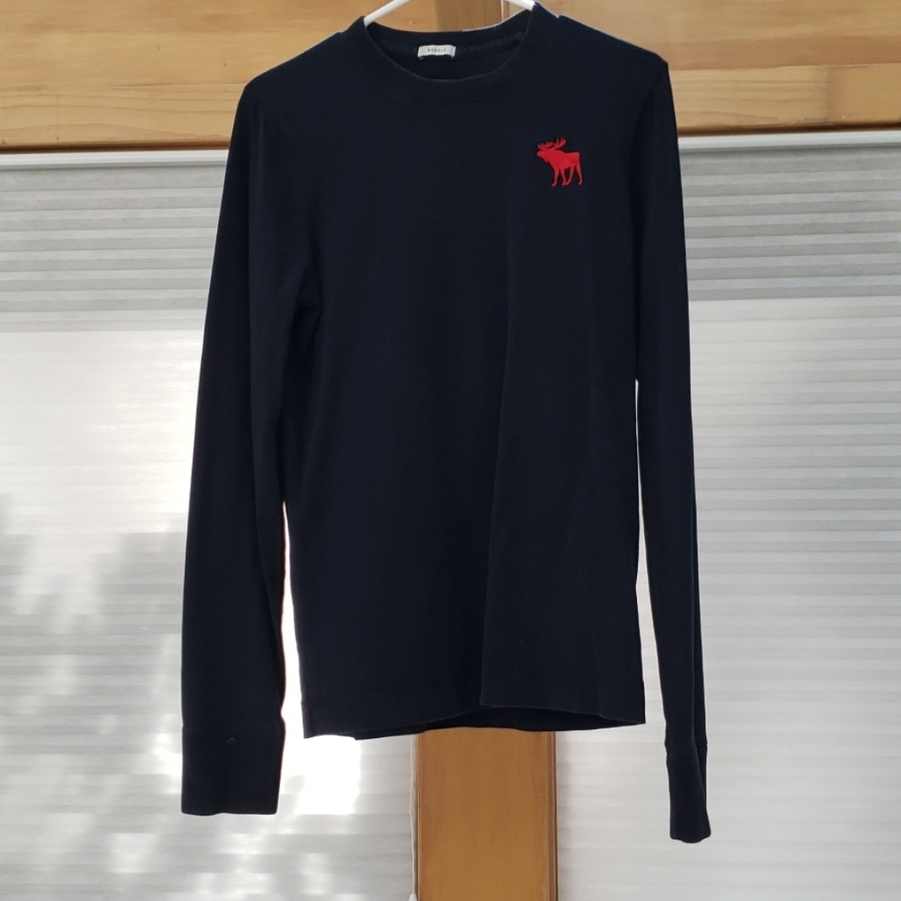 Abercrombie Long Sleeve Navy Blue Shirt